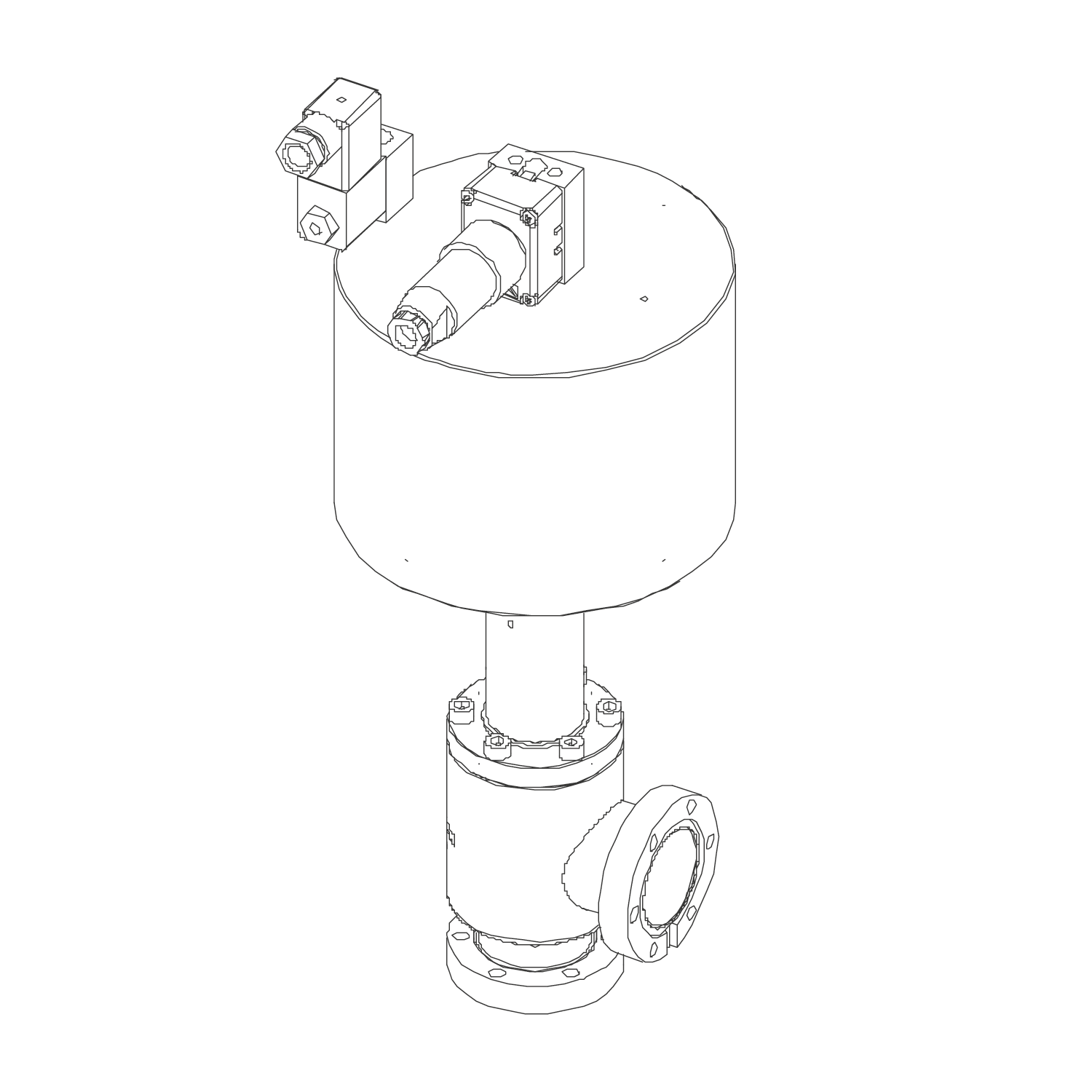 ITER Type 4 - UHV-Ganzmetall-Eckventil