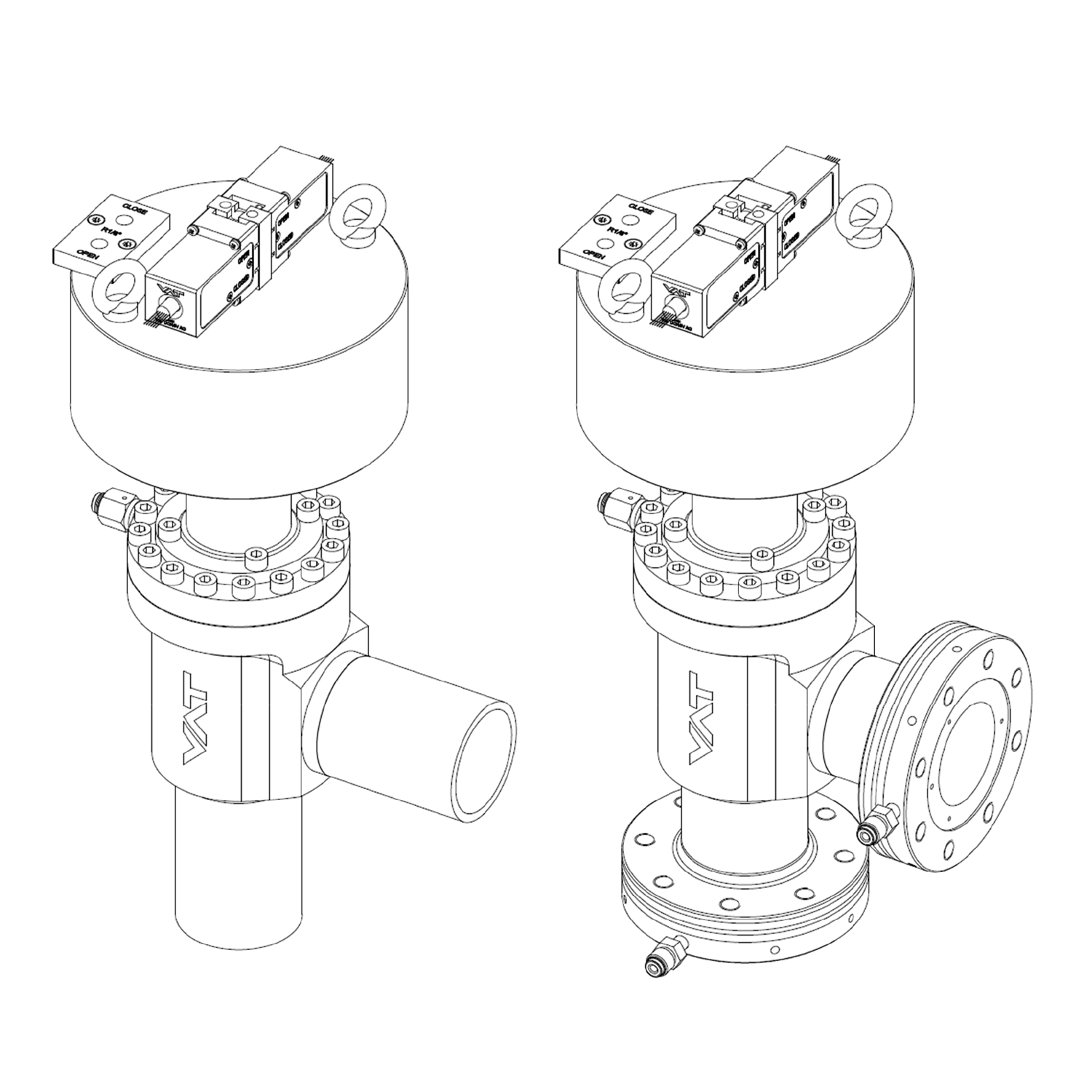 ITER Type 5 - UHV-Ganzmetall-Eckventil